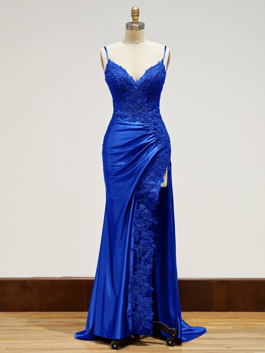 Off-Shoulder Lace Mermaid Prom Dress