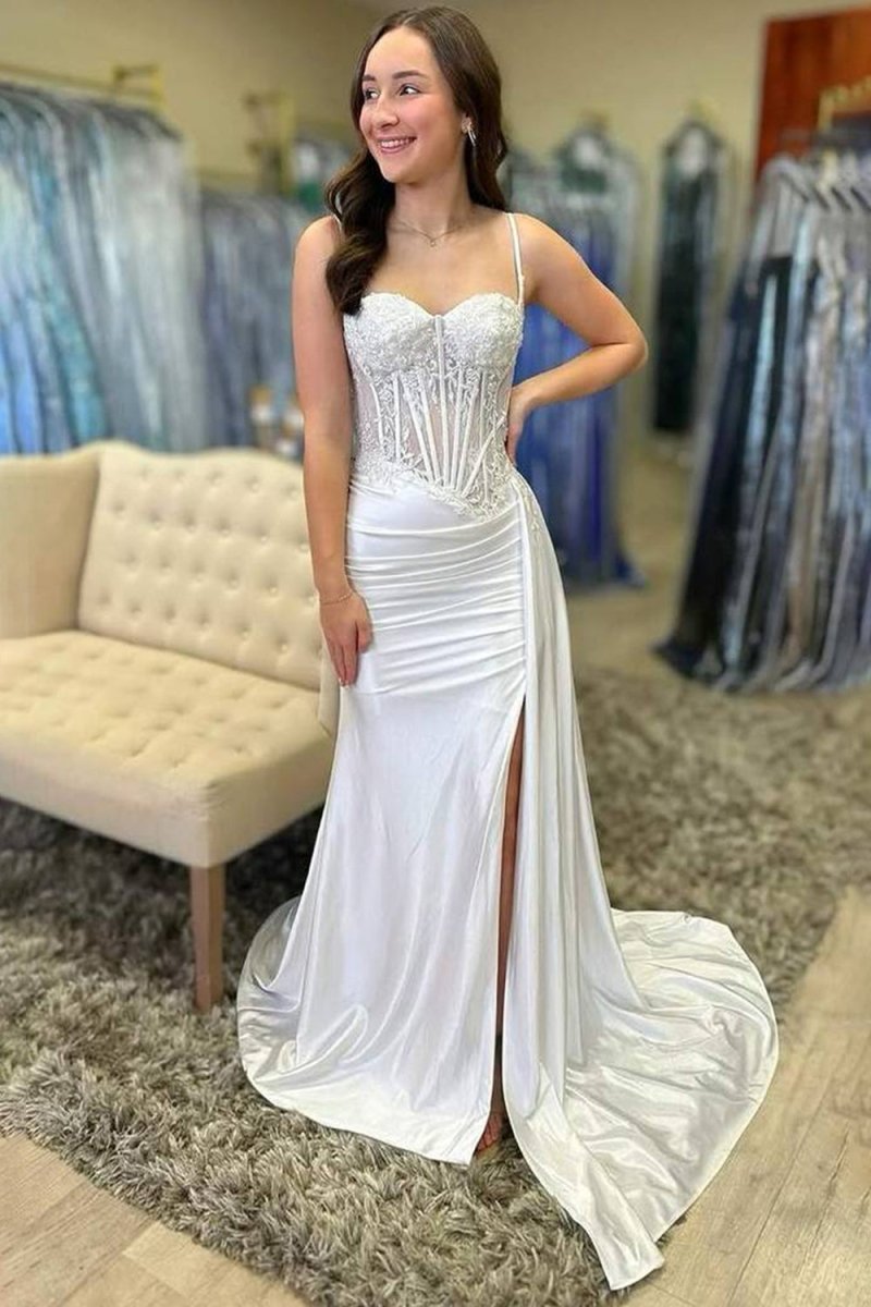 A-Line V-Neck Chiffon Prom Dress