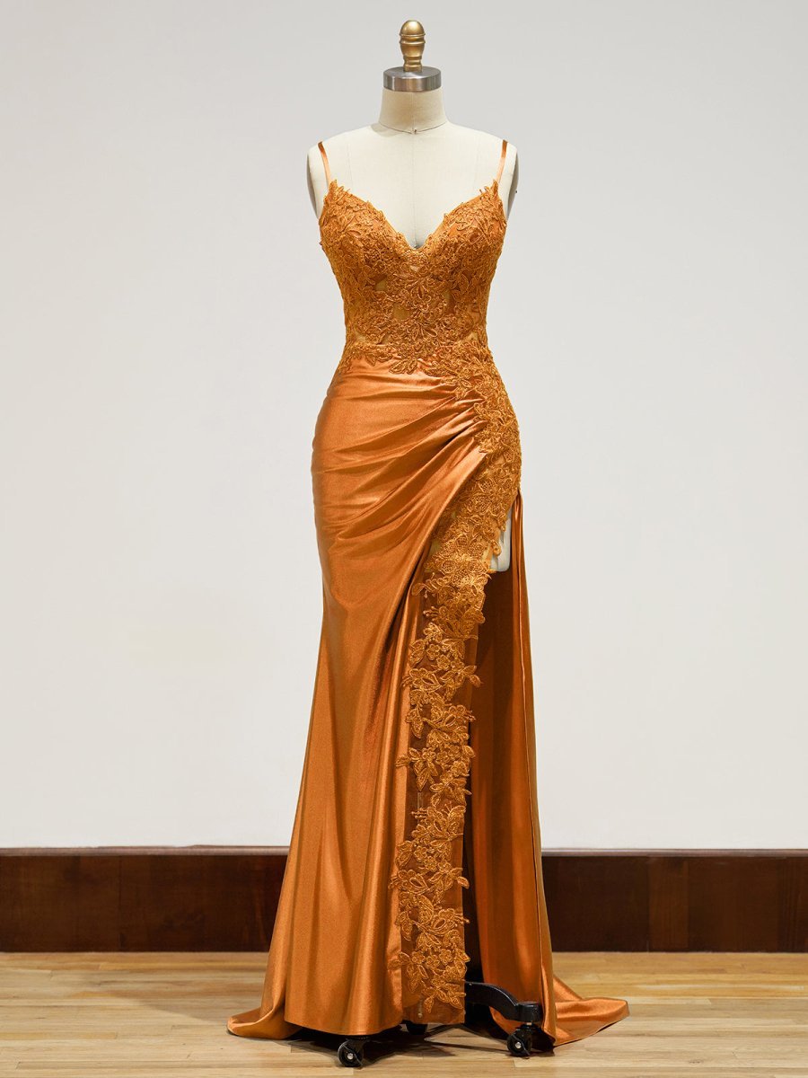Off-Shoulder Lace Mermaid Prom Dress