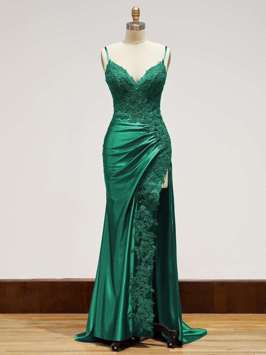 Off-Shoulder Lace Mermaid Prom Dress