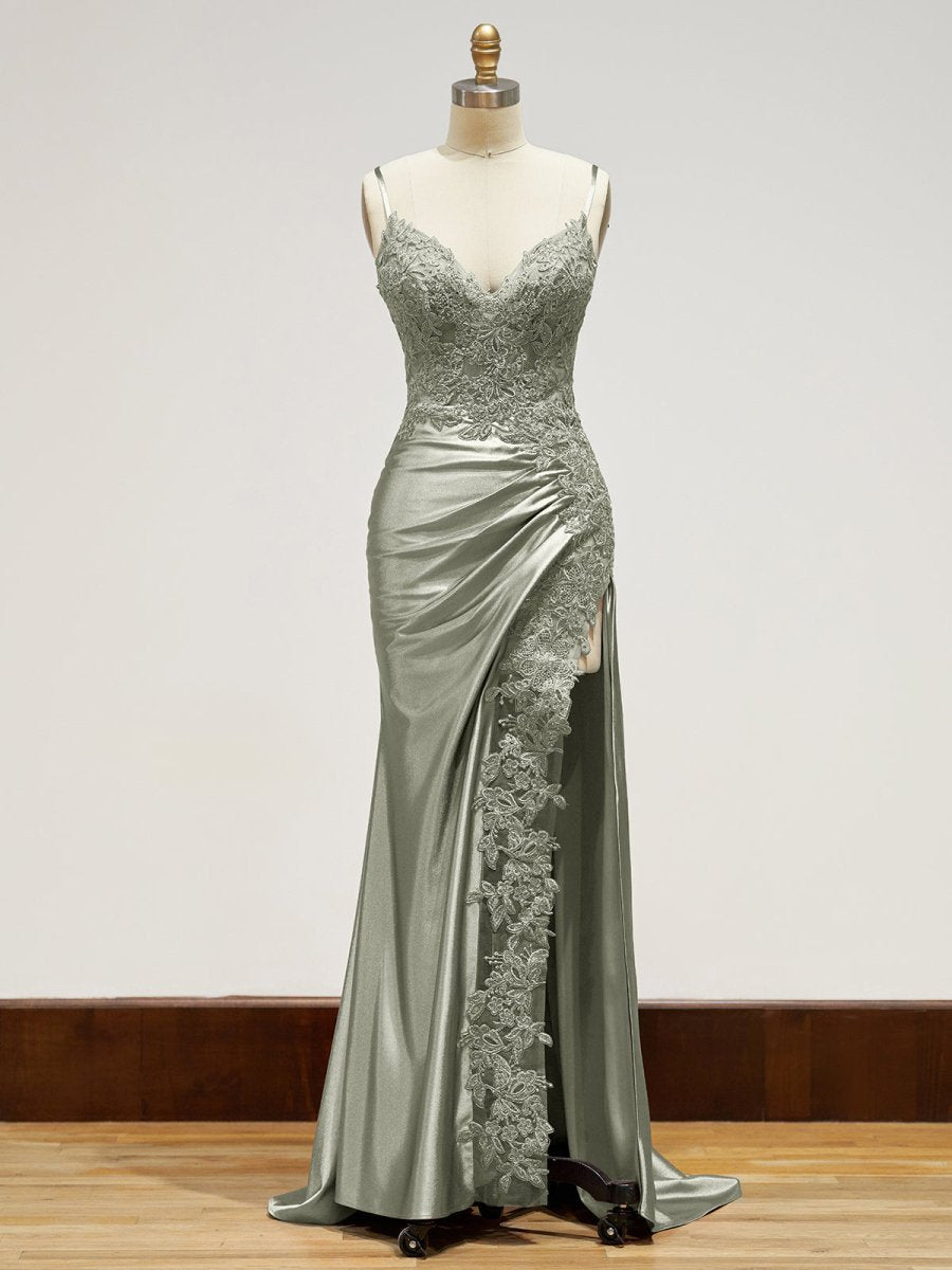 Off-Shoulder Lace Mermaid Prom Dress