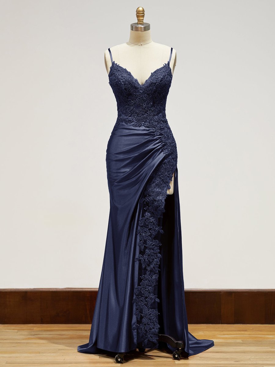 Off-Shoulder Lace Mermaid Prom Dress
