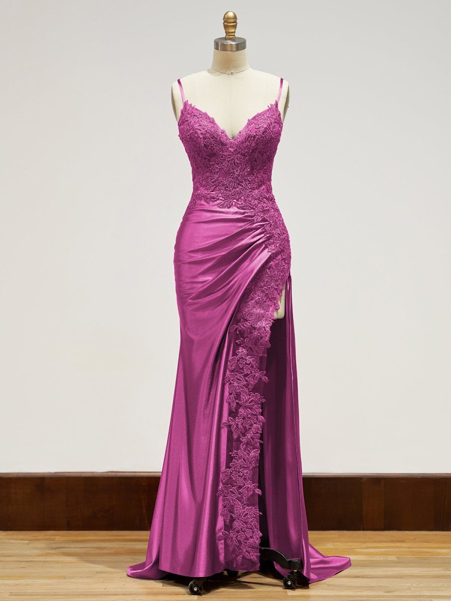 Off-Shoulder Lace Mermaid Prom Dress