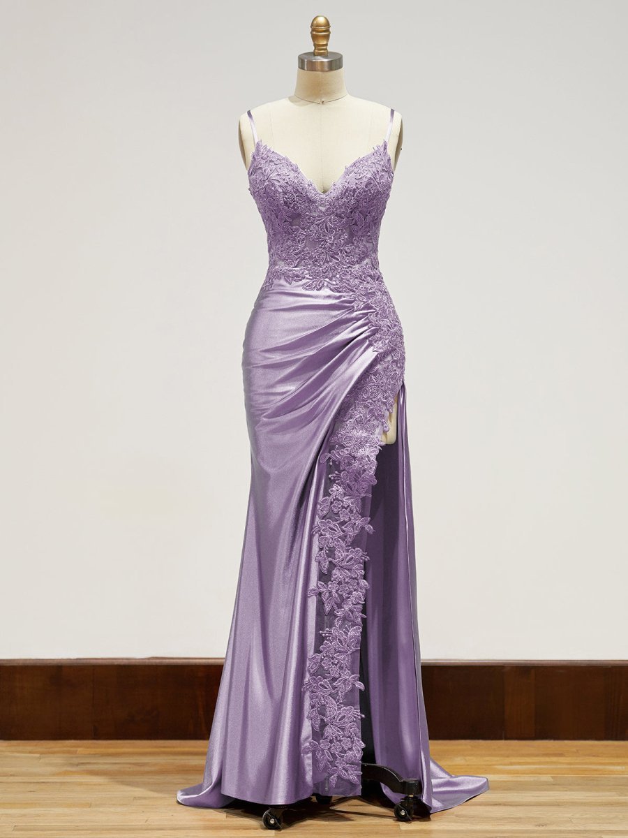Off-Shoulder Lace Mermaid Prom Dress