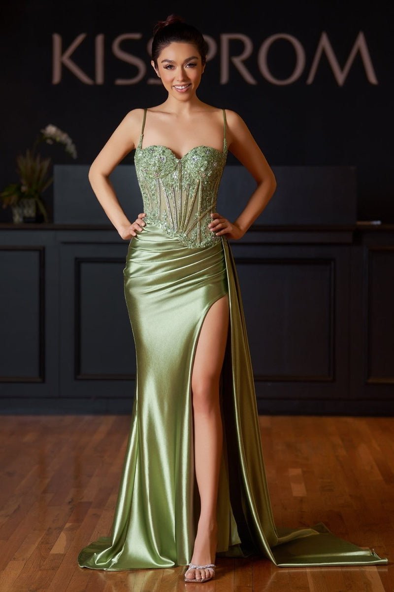 A-Line V-Neck Chiffon Prom Dress