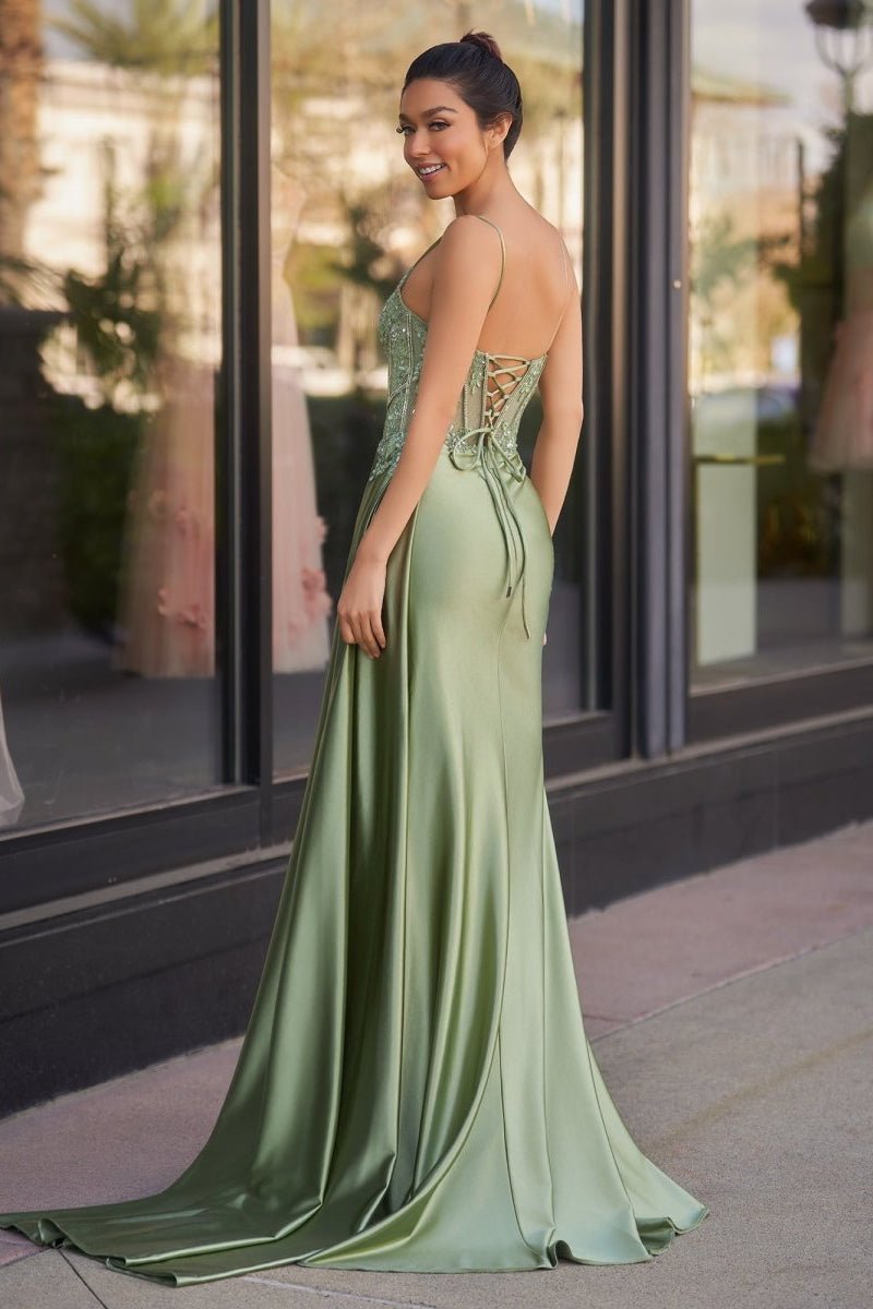 A-Line V-Neck Chiffon Prom Dress