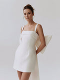 Off-Shoulder Satin Wedding Dress
