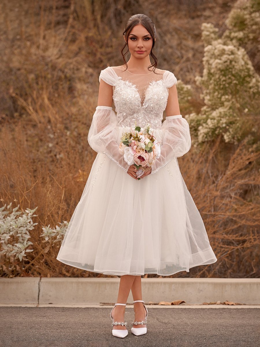 Strapless Lace Wedding Dress