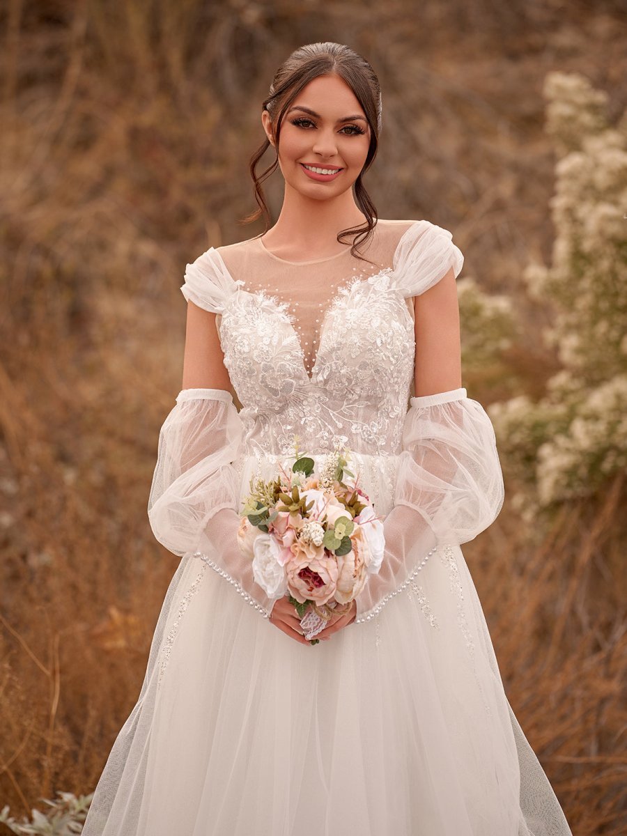 Strapless Lace Wedding Dress