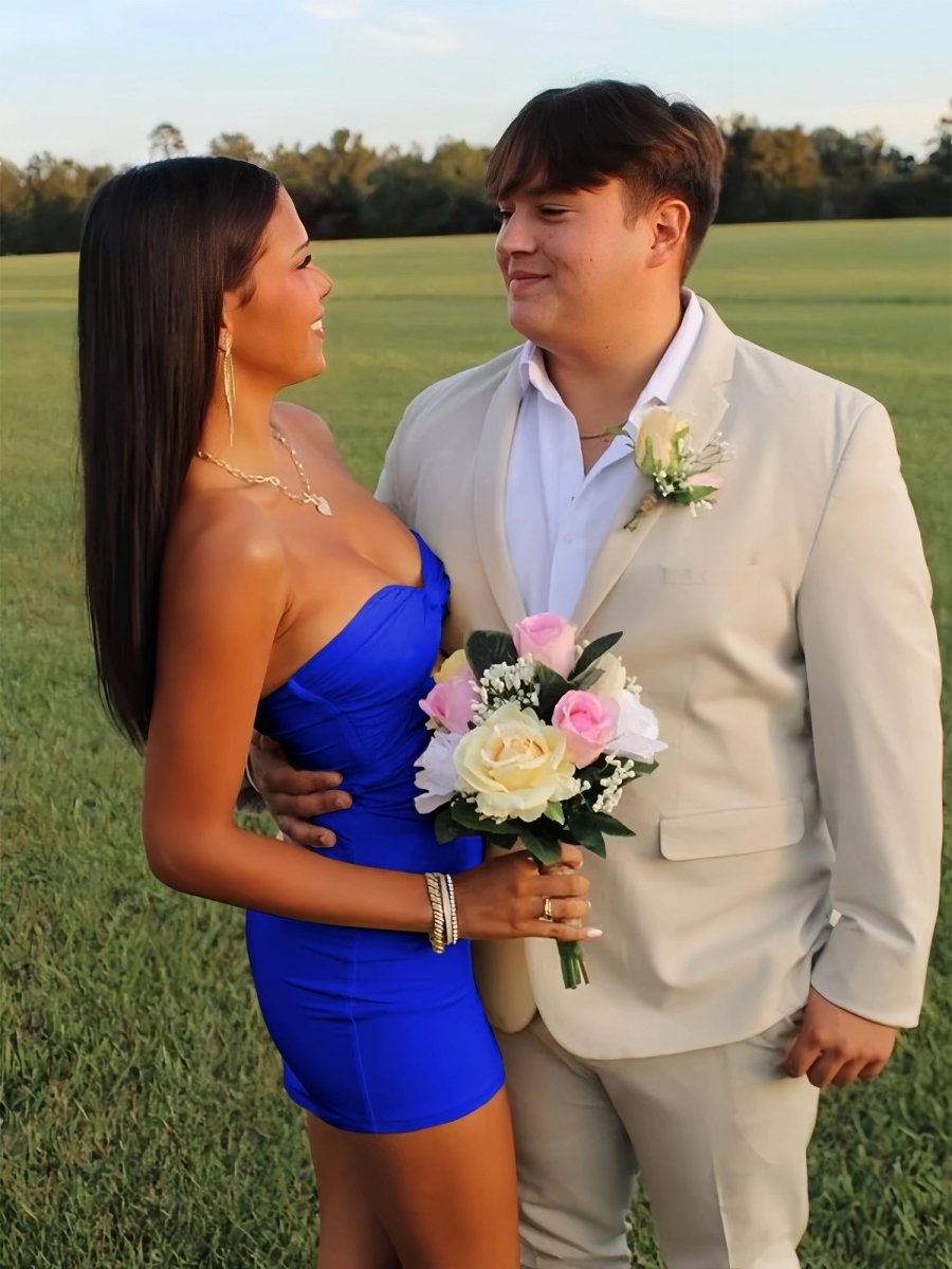 Strapless Fit and Flare Homecoming Dress