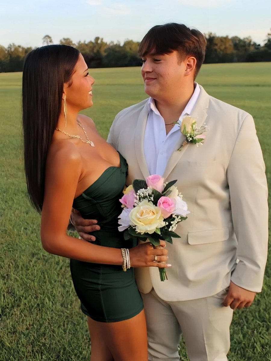 Strapless Fit and Flare Homecoming Dress