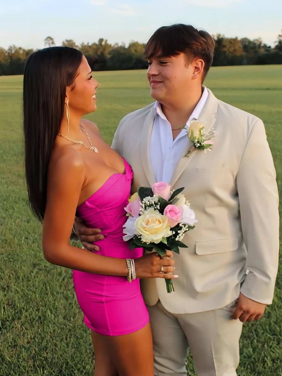 Strapless Fit and Flare Homecoming Dress