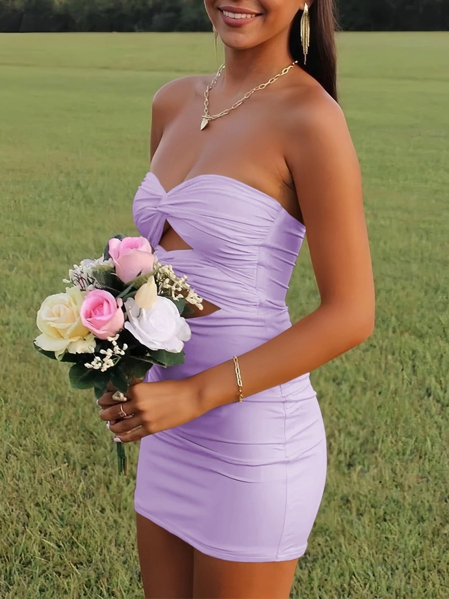 Strapless Fit and Flare Homecoming Dress