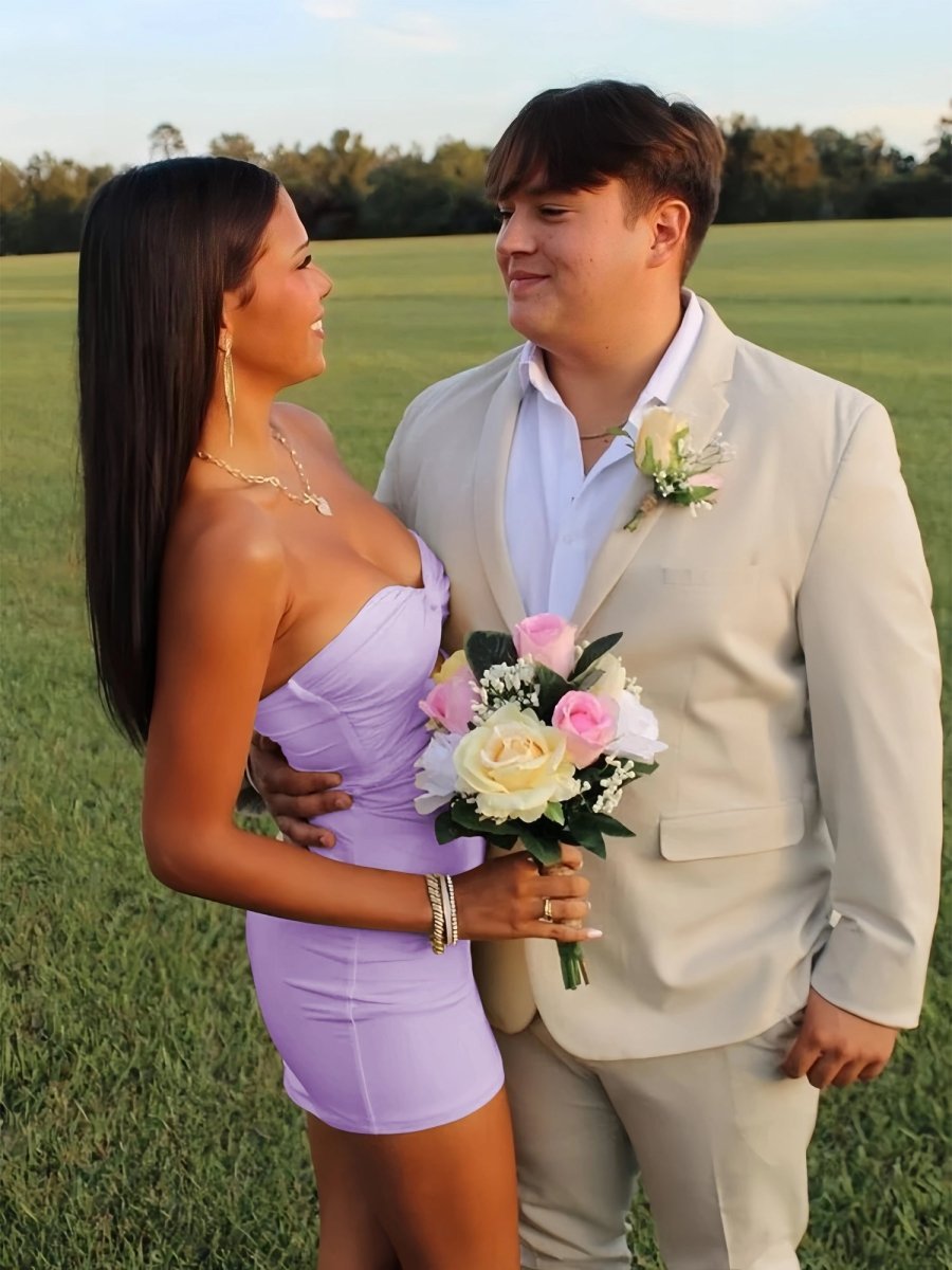 Strapless Fit and Flare Homecoming Dress