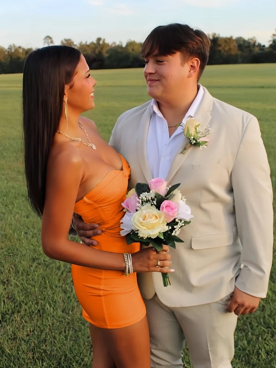 Strapless Fit and Flare Homecoming Dress
