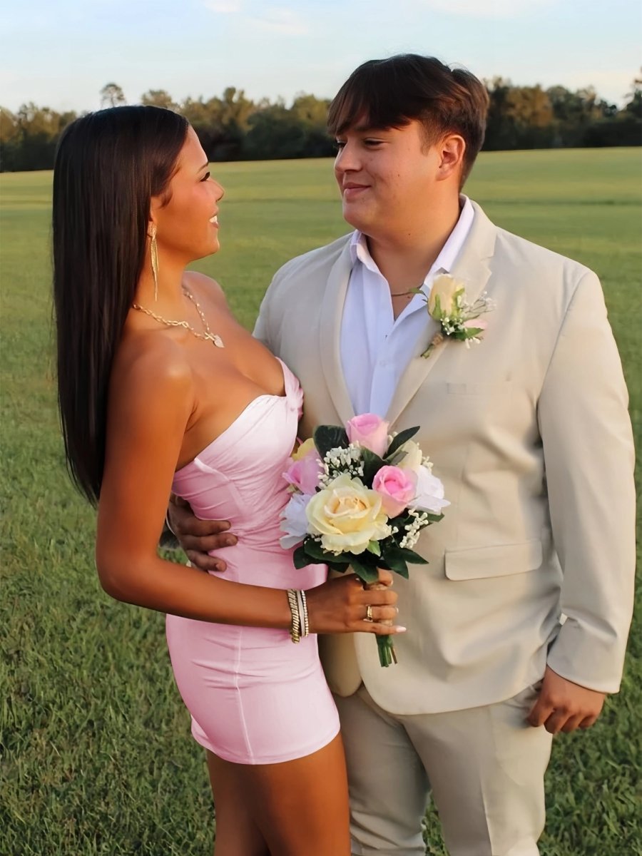 Strapless Fit and Flare Homecoming Dress