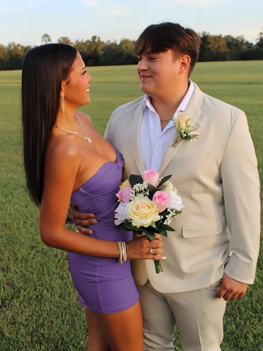 Strapless Fit and Flare Homecoming Dress