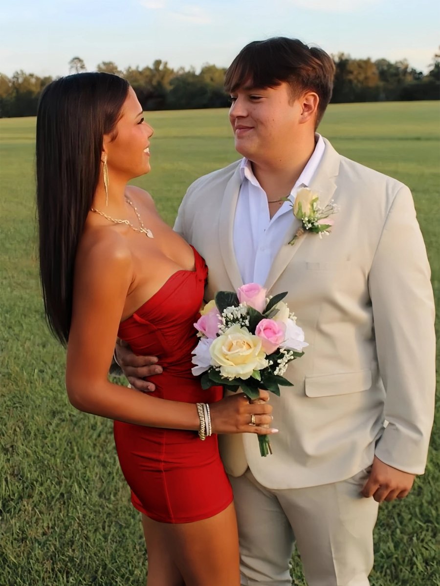 Strapless Fit and Flare Homecoming Dress