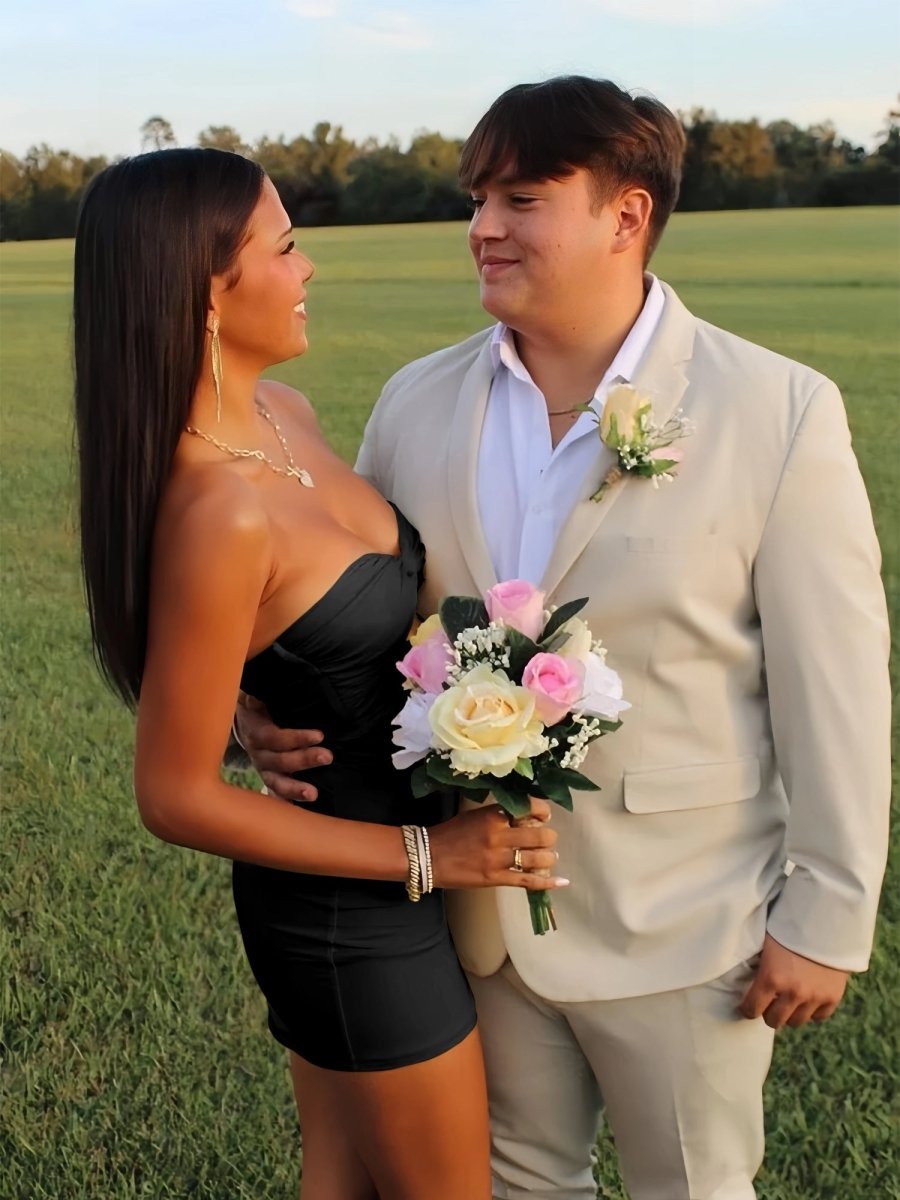 Strapless Fit and Flare Homecoming Dress