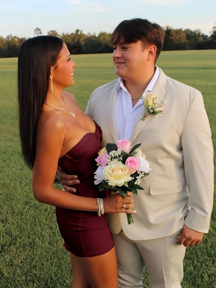 Strapless Fit and Flare Homecoming Dress