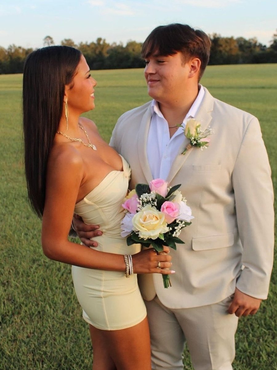 Strapless Fit and Flare Homecoming Dress