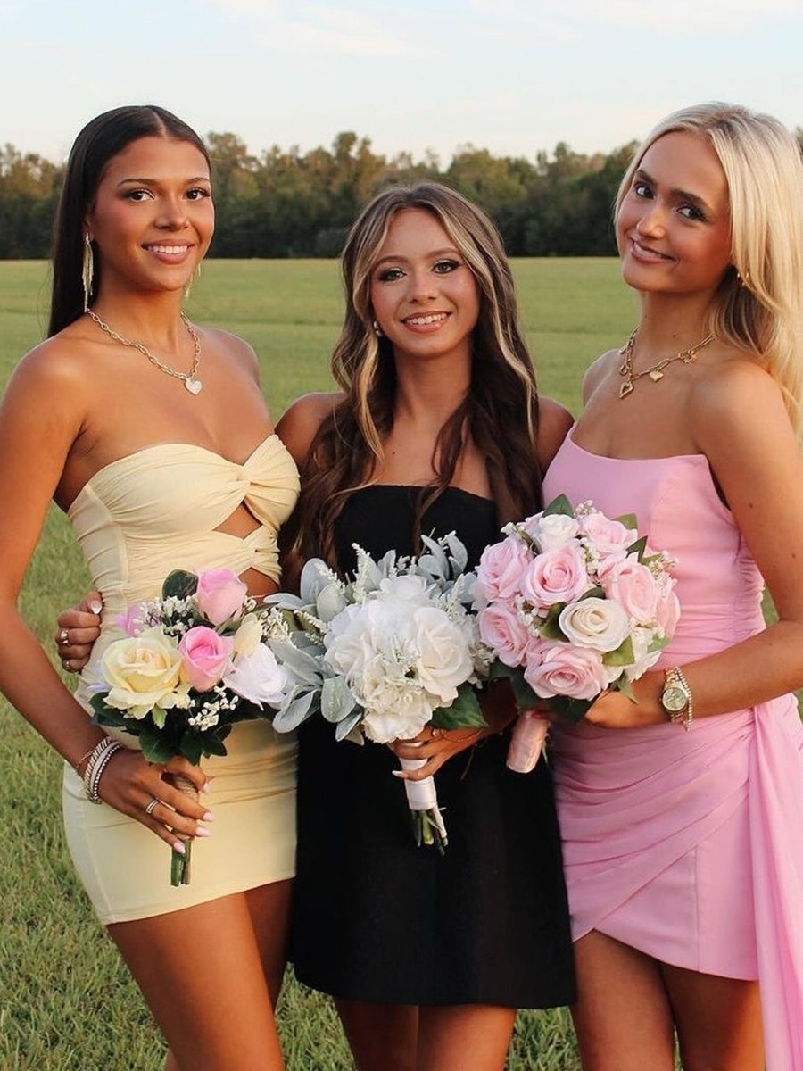 Strapless Fit and Flare Homecoming Dress