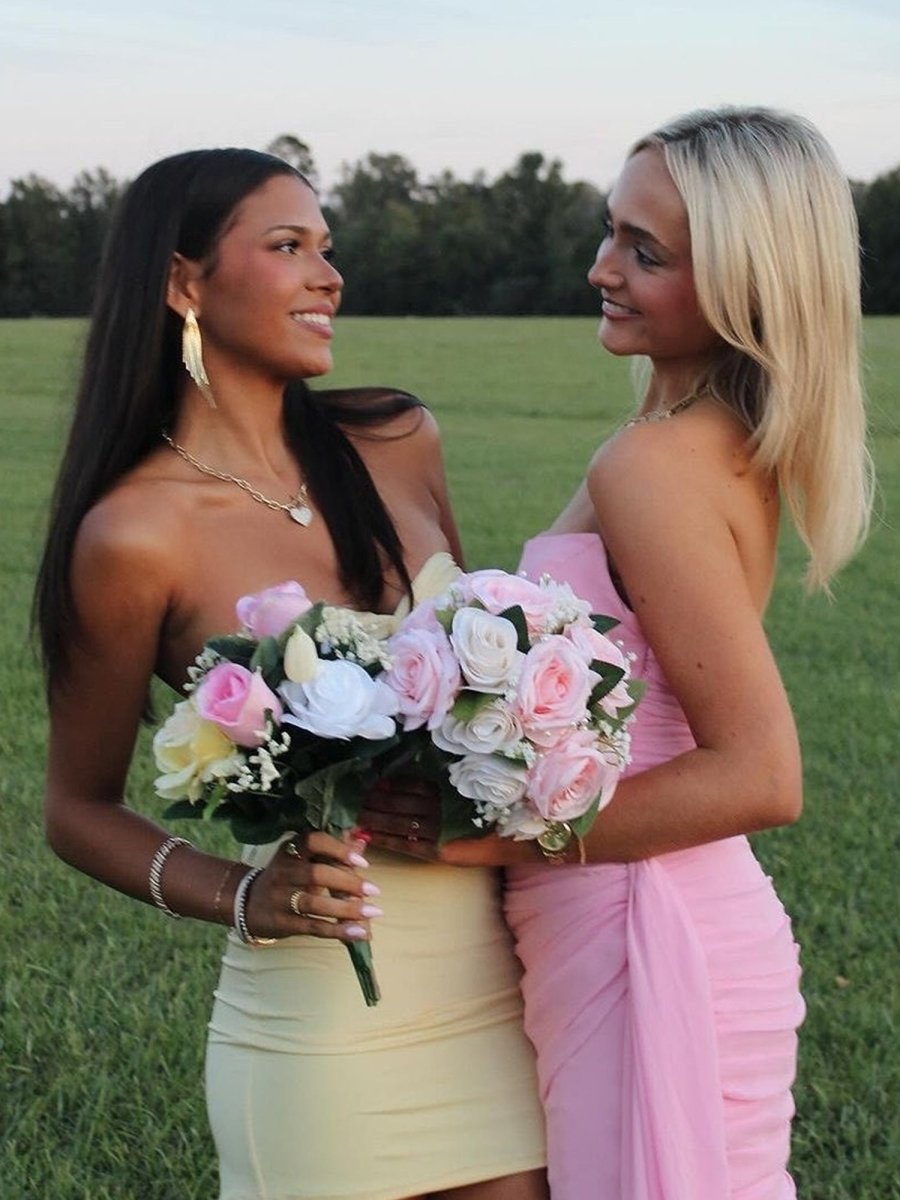 Strapless Fit and Flare Homecoming Dress