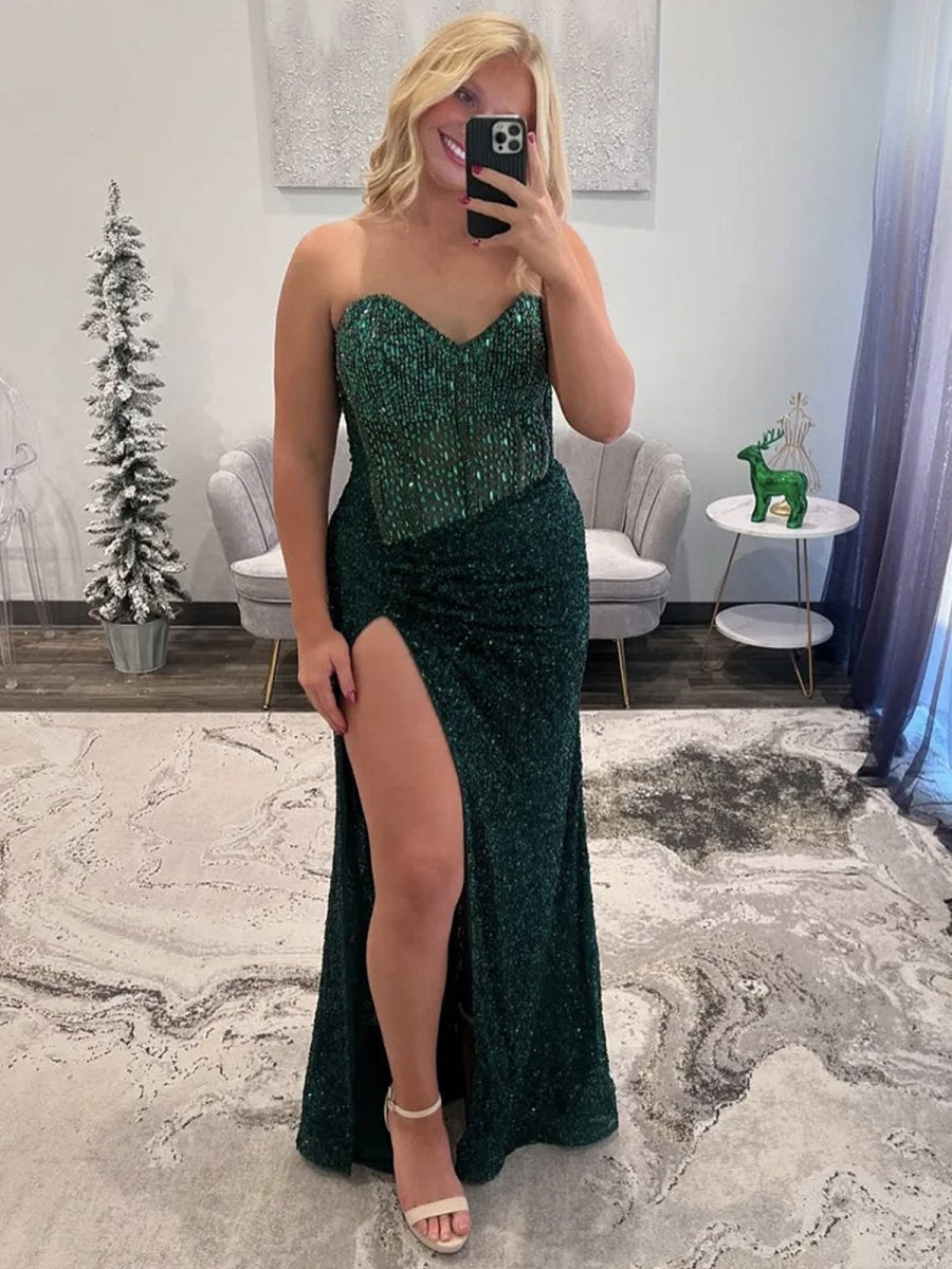V-Neck Chiffon Mermaid Prom Dress