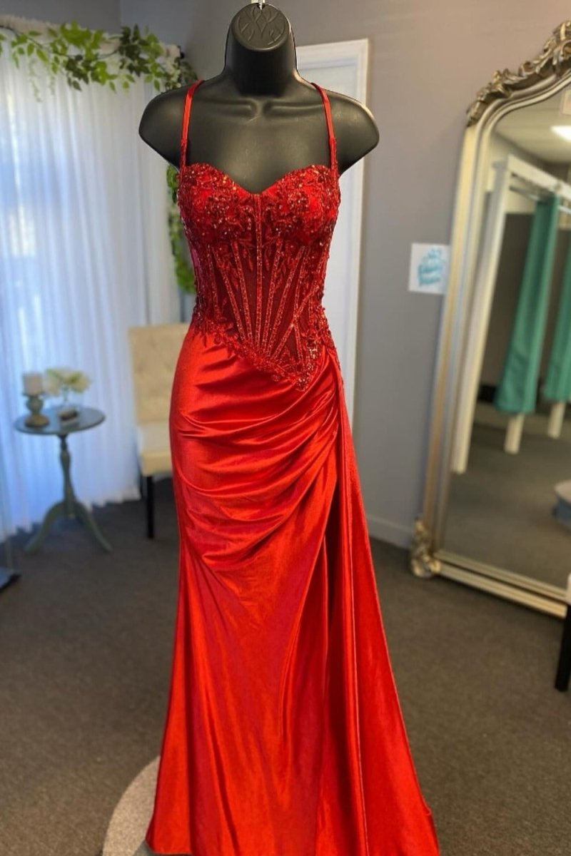 A-Line V-Neck Chiffon Prom Dress