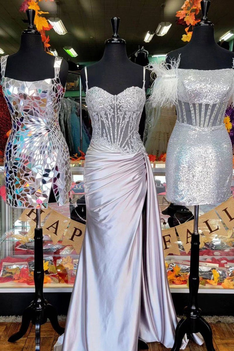 A-Line V-Neck Chiffon Prom Dress