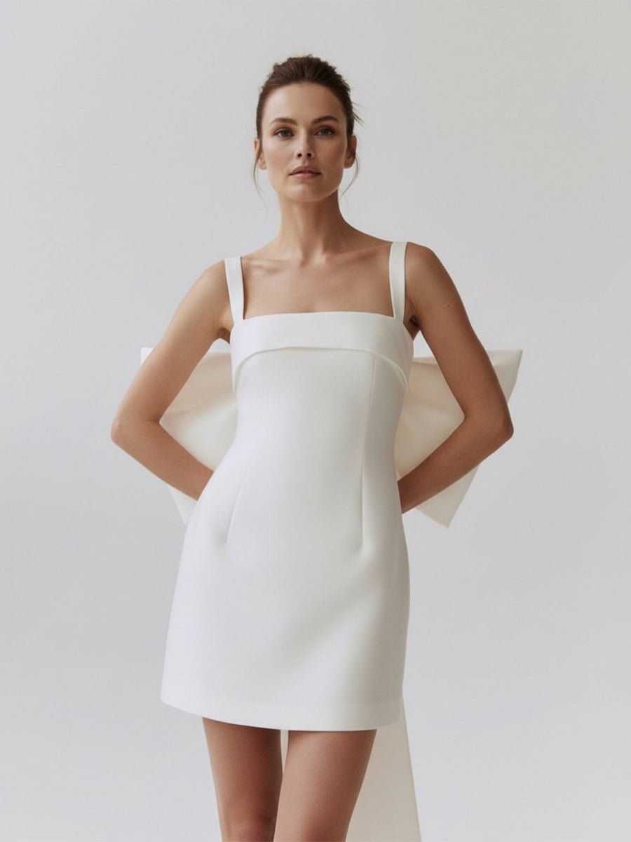 Off-Shoulder Satin Wedding Dress