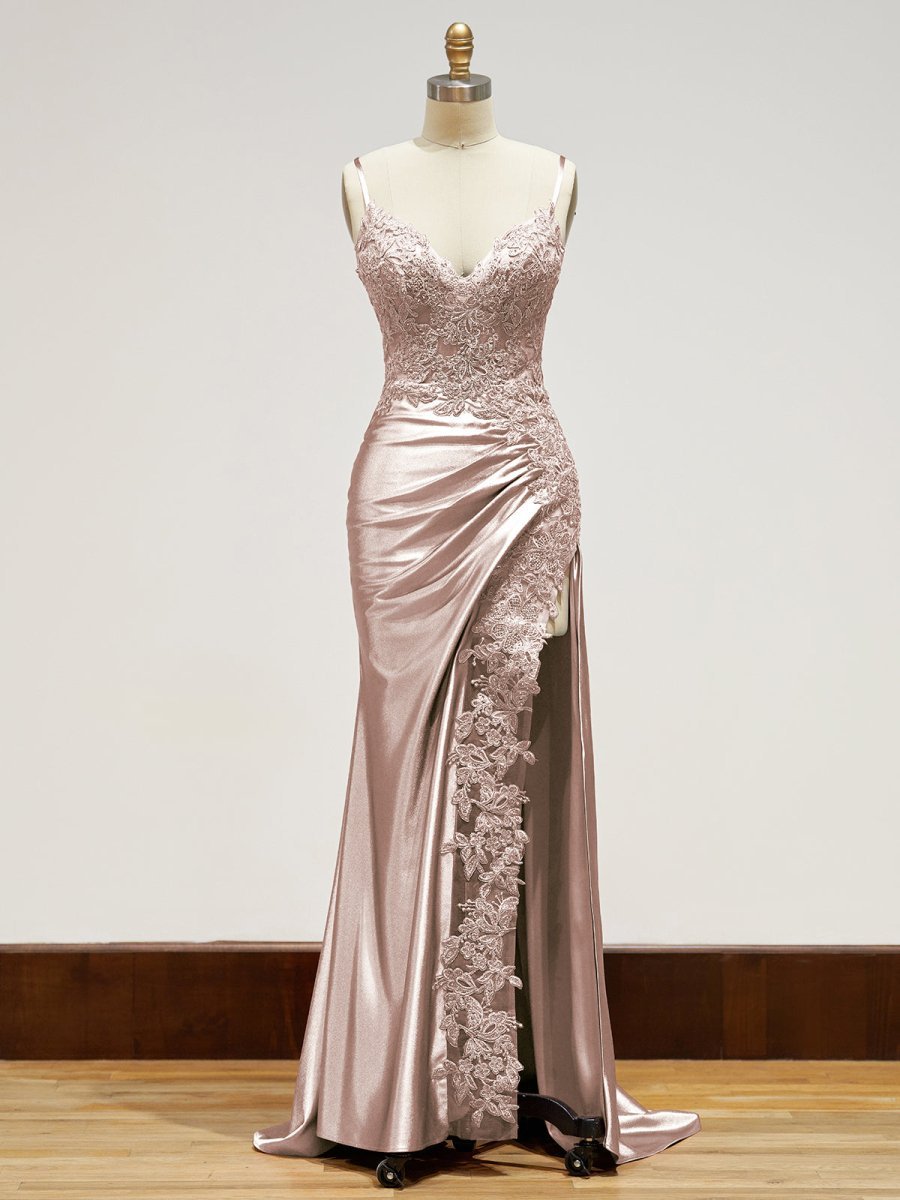 Off-Shoulder Lace Mermaid Prom Dress - Image 15